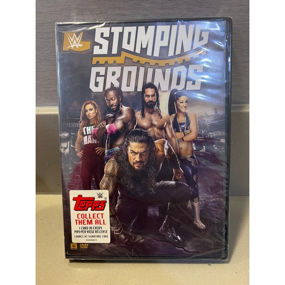 WWE Stomping Grounds DVD Unisex OS Multi New Sealed Topps Card Seth Rollins 2019